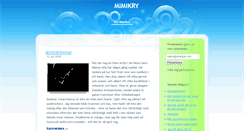 Desktop Screenshot of mimikry.nu